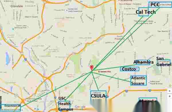 LOS ANGELES/ ALHAMBRA 1房间的房子在东洛杉矶 1 BED 1 BATH SINGLE HOUSE/ DUPLEX Art Center PCC USC CSULA CAL STA