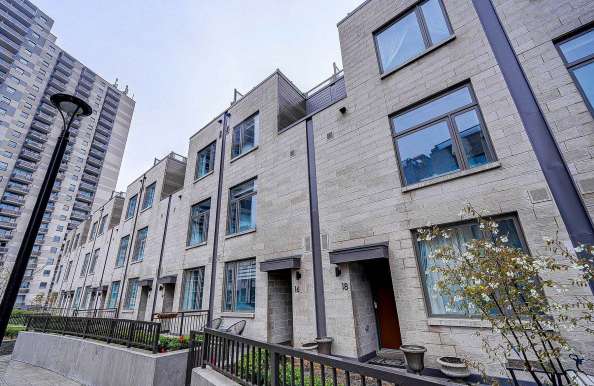 多伦多市中心Yorkville 3房3卫带车位Townhouse出租  在Annex社区