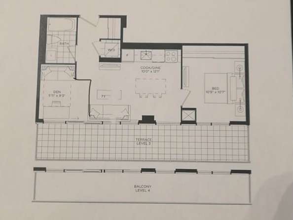 多伦多DT全新1+1den 1bath Condo出租 在liberty Village附近