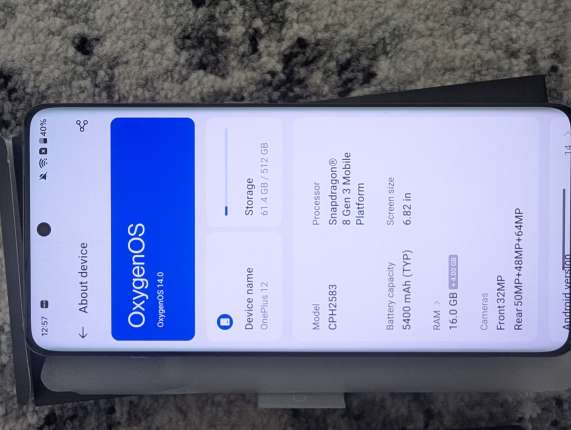 Oneplus 12 512gb + 16gb
