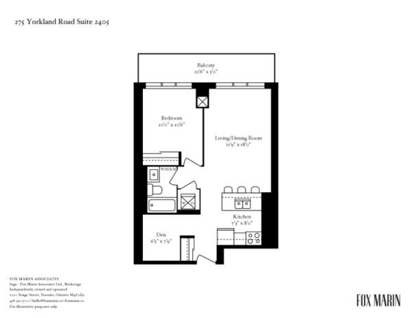 North York 近401/404 Fairview mall 1+1 condo 出租