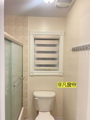 温馨斑马帘，真好看呢