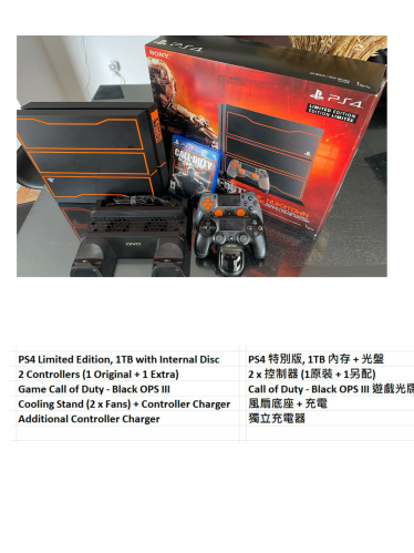 PS 4 限量版出售