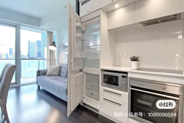 多伦多市中心1+1 condo 出租,租金2800即住
