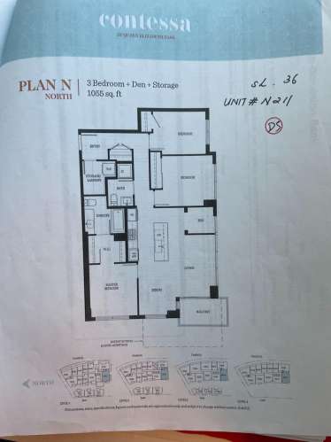 温西37街Cambie Street三房1Den