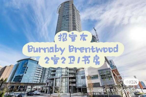 本拿比Brentwood 2b2b次卧分租