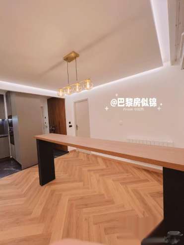 巴黎93 Romainville精装中央供暖一室一厅带阳台车库家具齐全即日起租