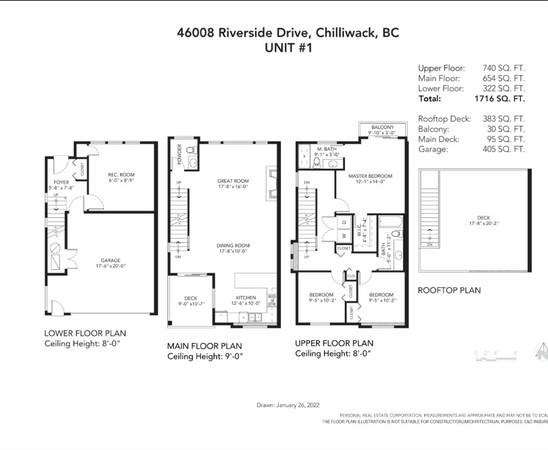 Chilliwack中心四居室townhouse